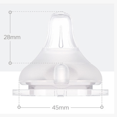 Set 2 núm ti Moyuum silicon cao cấp số 2 (2 - 5 tháng)