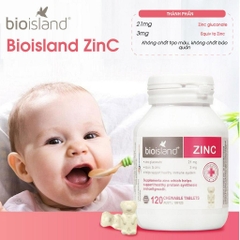 [Date 8.1.25] Viên nhai bổ sung kẽm Bio Island Zinc hỗ trợ tăng cường đề kháng, giúp bé phát triển toàn diện 120 viên của Úc