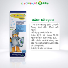 Siro FITOBIMBI IMMUNO Hỗ Trợ Tăng Đề Kháng Cho Trẻ Từ 6 Tháng Chai 200ml