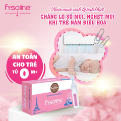 🌸 Nước muối sinh lý Fysoline màu hồng 40 ống x 5ml – Làm sạch mắt, mũi, miệng an toàn cho bé sơ sinh