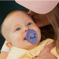 Núm ti giả cao su tự nhiên Bibs núm tròn chỉnh nha Đan Mạch số 2 cho bé trên 6 tháng
