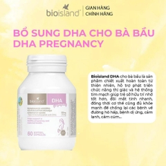 Vitamin BioIsland DHA Cho Mẹ Bầu Hộp 60 Viên (Úc)