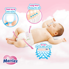 Bỉm Tã quần Merries size L 44+6 (cho bé 9-14kg)