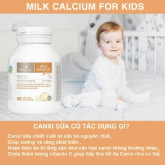 Viên nhai canxi sữa hữu cơ Bioisland For Kid bé phát triển toàn diện, cao lớn, khỏe mạnh, chống còi xương 90 viên