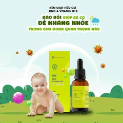 Kẽm Giọt Nutrivitality Zinc Bổ Sung Vitamin B12 Tăng Sức Đề Kháng Cho Bé Hộp 30ml