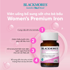 Viên Sắt Cho Bà Bầu Blackmores Women’s Premium 30 Viên - Úc