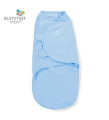 Chăn Ủ Kén Cotton Summer SwaddleMe Xanh Lơ size L cho bé sơ sinh