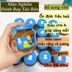 [HSD 2024 - Mẫu mới] Mận đen nghiền Gerber cho bé từ 4 tháng