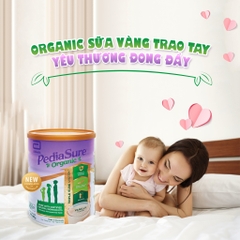 PEDIASURE ORGANIC hoàn hảo và cung cấp dưỡng chất tối ưu nhất cho trẻ từ 1-10 tuổi.