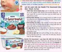 🌟 SỮA CHUA THỰC VẬT NESTLÉ P'TIT GOURMAND – SỮA DỪA, CHUỐI & CA CAO, DINH DƯỠNG NGON MIỆNG CHO BÉ TỪ 6 THÁNG TUỔI, LÝ TƯỞNG CHO BÉ DỊ ỨNG ĐẠM SỮA BÒ! 🌟