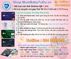 Lợi Ích Rút Tiền Thẻ Tín Dụng Chuyển Góp 0,79% Tháng Tại Shop Mum Baby Từ Dũ