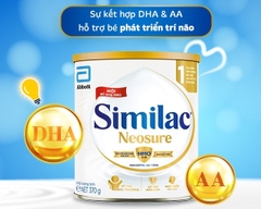 Sữa Bột Similac Neosure 370g Giải pháp dinh dưỡng tối ưu cho trẻ sinh non, nhẹ cân (0 - 12 tháng)