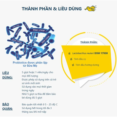 Men vi sinh Biogaia Protectis Baby Drops bổ sung lợi khuẩn cải thiện hệ tiêu hóa xuất xứ Thụy Điển lọ thủy tinh 5ml