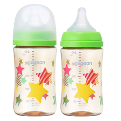Bình sữa Pigeon PPSU Plus thế hệ III phiên bản Nội Địa Nhật Hình Ngôi Sao 240ml