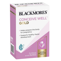 Viên uống Blackmores Conceive Well Gold Hỗ Trợ Khả Năng Thụ Thai Cho Nữ Giới Hộp 56 viên (Úc)
