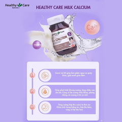 Viên sữa bổ sung canxi cho bé Healthy Care Milk Calcium 60 viên