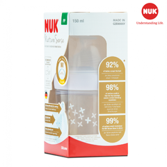 Bình sữa NUK Nature Sense nhựa PP 150ml núm ti S1 - M