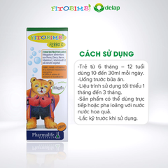 Siro Kẽm Sắt Song Hành FITOBIMBI FERRO C Bổ Sung Sắt, Kẽm Hữu Cơ Cho Bé Từ 6 Tháng Chai 200ml