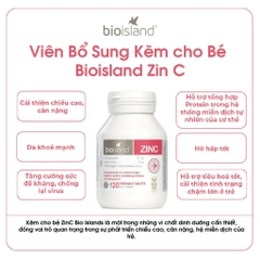 [Date 8.1.25] Viên nhai bổ sung kẽm Bio Island Zinc hỗ trợ tăng cường đề kháng, giúp bé phát triển toàn diện 120 viên của Úc
