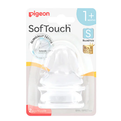 Set 2 Núm Ti Silicon Siêu Mềm Plus WN3 Pigeon (1 Tháng+)