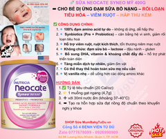 Sữa Neocate Syneo Mỹ 400g – Giải Pháp Y Khoa Cho Bé Dị Ứng Đạm Sữa Bò Nặng, Rối Loạn Tiêu Hóa, Viêm Ruột, Hấp Thu Kém