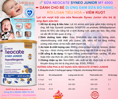 Neocate Syneo Junior - Giải Pháp Dinh Dưỡng Tối Ưu Cho Trẻ Dị Ứng Thực Phẩm