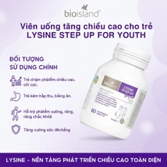 Bột Lysine BioIsland Phát Triển Chiều Cao Cho Bé Từ 6 Tháng Tuổi – Tăng Trưởng Lành Mạnh, Tăng Cân Chiều Cao Tối Ưu
