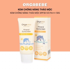 KEM CHỐNG NẮNG CHO BÉ ORGABEBE SPF 50+ PA+++