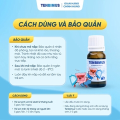 Men Vi Sinh 10 Chủng Tenbimus Bổ Sung Lợi Khuẩn Hỗ Trợ Hạn Chế Rối Loạn Tiêu Hóa Tăng Cường Sức Khỏe 2026 – Men Vi Sinh Tenbimus 10ml Nhập Khẩu Châu Âu Hỗ Trợ Cân Bằng Hệ Vi Sinh Đường Ruột Giảm Tiêu Chảy Táo Bón Nôn Trớ Khóc Dạ Đề Cho Trẻ Sơ Sinh Từ 0 Tháng An Toàn Không Đường Không Chất Bảo Quản Chính Hãng Giá Rẻ