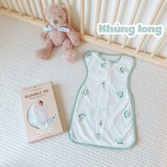 Nhộng chũn Monona vải thở vải lỗ cotton mềm thoáng mát co giãn 4 chiều cho bé sơ sinh
