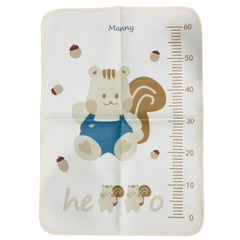 Tấm Lót Chống Thấm Cao Cấp 100% Cotton Organic Manny, 4 Lớp, Bề Mặt Siêu Thấm Hút, Mềm Mại, Thoáng 50*70cm (Có đo chiều cao)