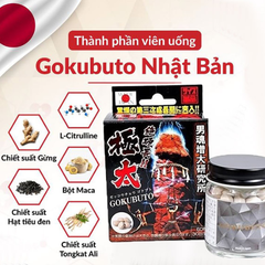 Viên uống cải thiện tăng cường sinh lí Gokubuto Nhật Bản 60 viên