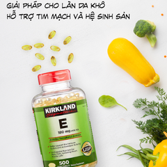 Viên Uống Đẹp Da Kirkland Signature Vitamin E 400IU (500 viên) Mỹ