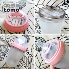 Bình sữa silicone Comotomo 250ml màu hồng cho bé từ 3M+