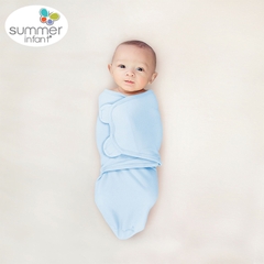 Chăn Ủ Kén Cotton Summer SwaddleMe Xanh Lơ size L cho bé sơ sinh