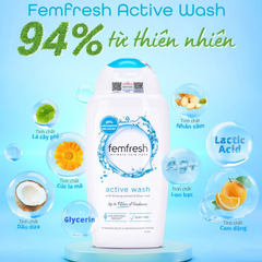 Dung Dịch Vệ Sinh Phụ Nữ Năng Động Femfresh Active Wash 250ml