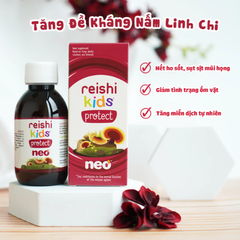 Siro hỗ trợ tăng đề kháng tự nhiên từ linh chi hữu cơ cho bé Reishi Kids Protect 150ml