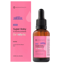 [Date T1.25] Vitamin tổng hợp 16 loại vitamin Super Baby Anh Quốc cho bé 0m+