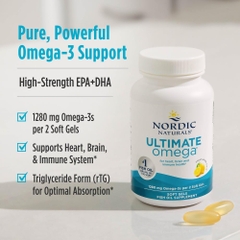 Dầu Cá Omega-3 Nordic Naturals Ultimate Omega 1280mg (180 Viên): Đỉnh Cao Chăm Sóc Não Bộ Và Tim Mạch