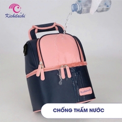 Balo Mẹ Bỉm Sữa 2 Tầng Giữ Nhiệt Bảo Quản Sữa Kichilachi
