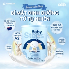 Sữa Dê Baby Steps Số 2 Lon 900g Cho Trẻ Từ 6-12 Tháng Dị Ứng Đạm Sữa Bò 2026 – Sữa Dê Baby Steps Không Đạm Sữa Bò Không Lactose An Toàn Tăng Cân Hỗ Trợ Tiêu Hóa Miễn Dịch Chính Hãng New Zealand 