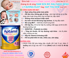 Sữa Aptamil Pepti Junior Gold+ Úc 450g - Giải Pháp Tối Ưu Cho Trẻ Dị Ứng Đạm Sữa Bò
