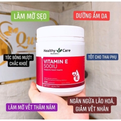 VITAMIN E HEALTHY CARE 500IU 200 viên của ÚC - mẫu mới nhất