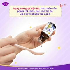 Vitamin D3K2 Lineabon Drops 10ml giúp bé cao lớn, ngủ ngon, giảm còi xương, canxi cho trẻ sơ sinh