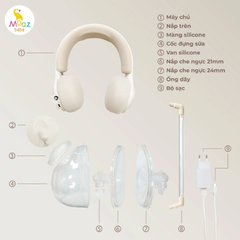 Máy hút sữa di động kèm chườm ấm cổ Moaz BéBé MB – 091