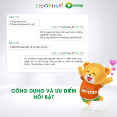 Siro Ăn Ngon 3 Tác Động FITOBIMBI APPETITO Giảm Biếng Ăn Cho Bé Chai 200ml Bé Từ 6 Tháng