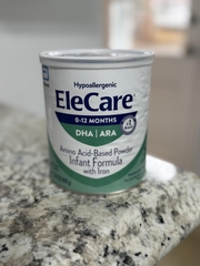 Sữa Công Thức EleCare Không Gây Dị Ứng Dựa Trên Axit Amin Cung Cấp Dinh Dưỡng Đầy Đủ Cho Trẻ Bị Dị Ứng Thực Phẩm Và Các Vấn Đề Về Đường Tiêu Hóa Lon 14.1 Oz 2026 – EleCare Amino Acid-Based Formula Hỗ Trợ Tăng Cân Tiêu Hóa Miễn Dịch Cho Trẻ Sơ Sinh Dị Ứng Nặng CMA MFA FPIES Chính Hãng Abbott Mỹ Giá Rẻ