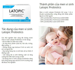 Men Vi Sinh LATOPIC PROBIOTICS Có Tốt Không? Giải Pháp Cho Trẻ Dị Ứng Đạm Bò, Bất Dung Nạp Lactose Và Viêm Da Cơ Địa