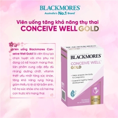 Viên uống Blackmores Conceive Well Gold Hỗ Trợ Khả Năng Thụ Thai Cho Nữ Giới Hộp 56 viên (Úc)