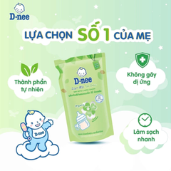 Nước Rửa Bình Sữa Dnee Organic Hương Cam Không Gây Kích Ứng An Toàn Cho Bé Túi 550ml